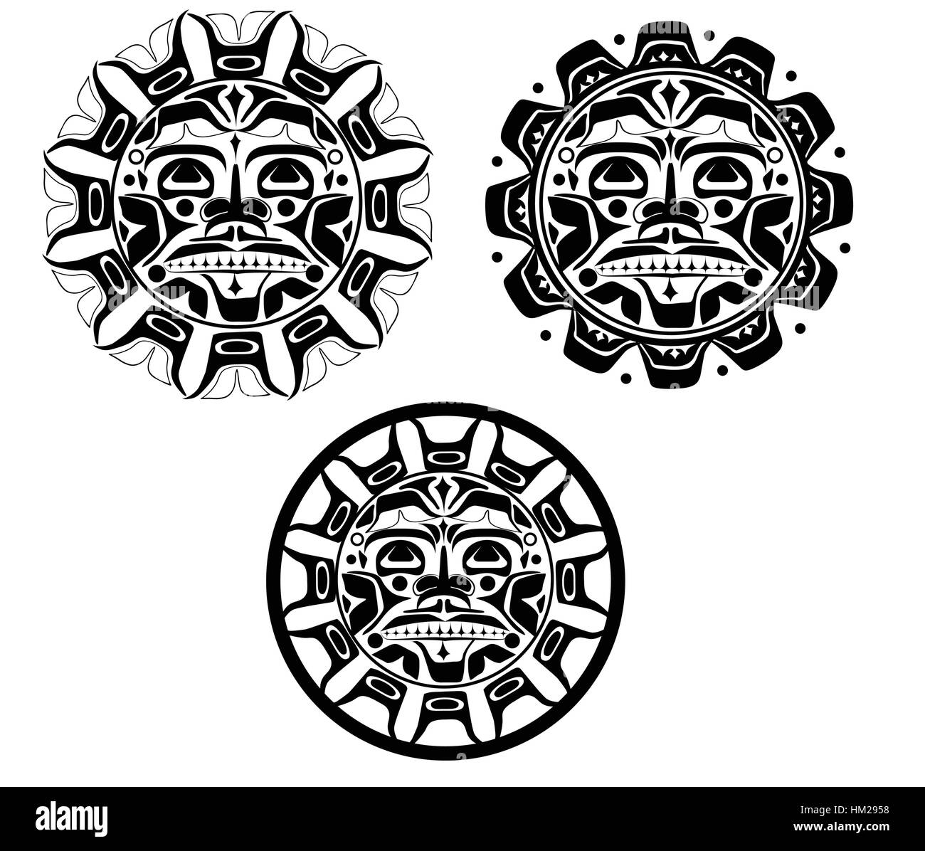 Vector illustration of the sun symbol Stock Vector