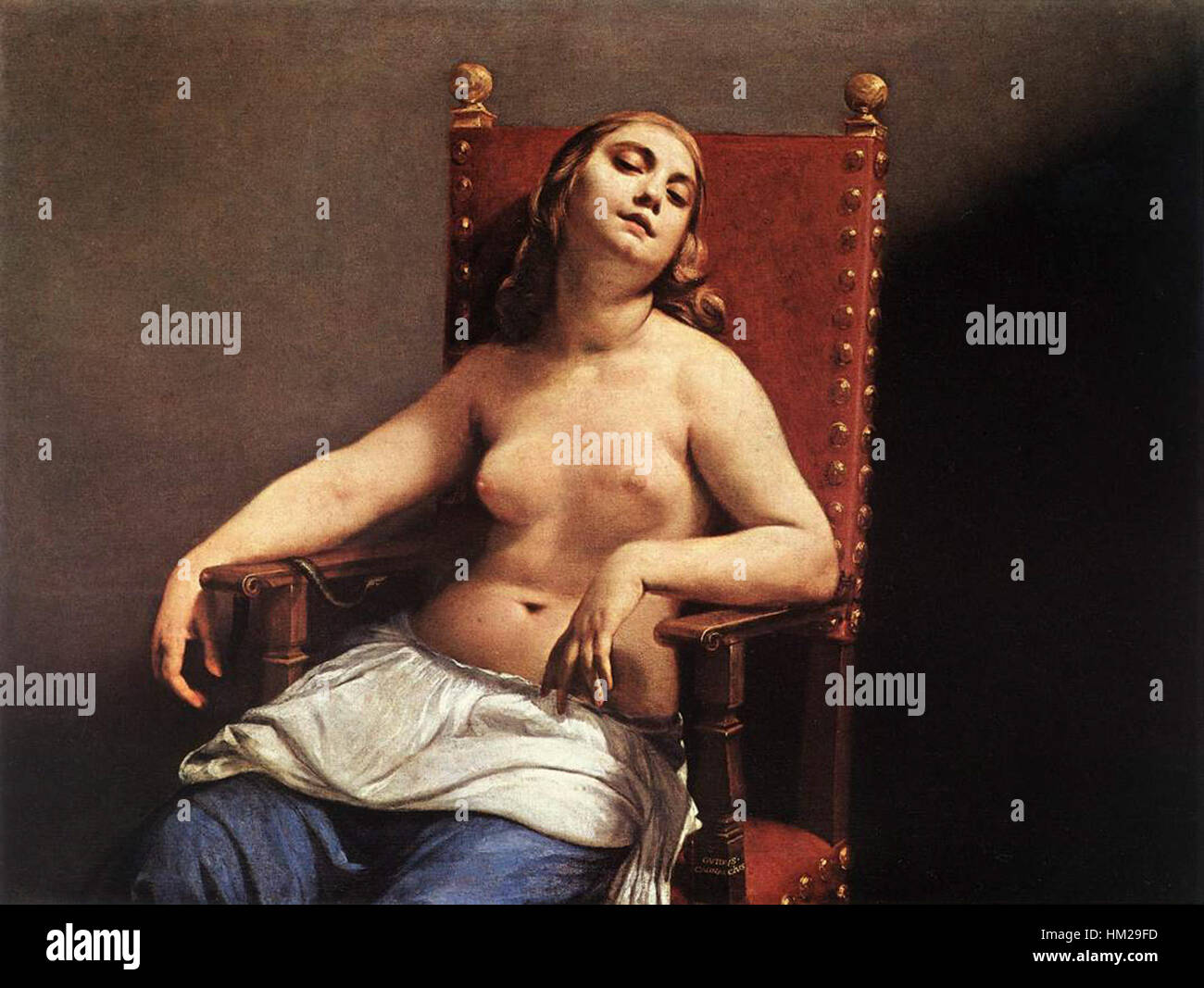 Guido Cagnacci - The Death of Cleopatra - WGA3757 Stock Photo - Alamy
