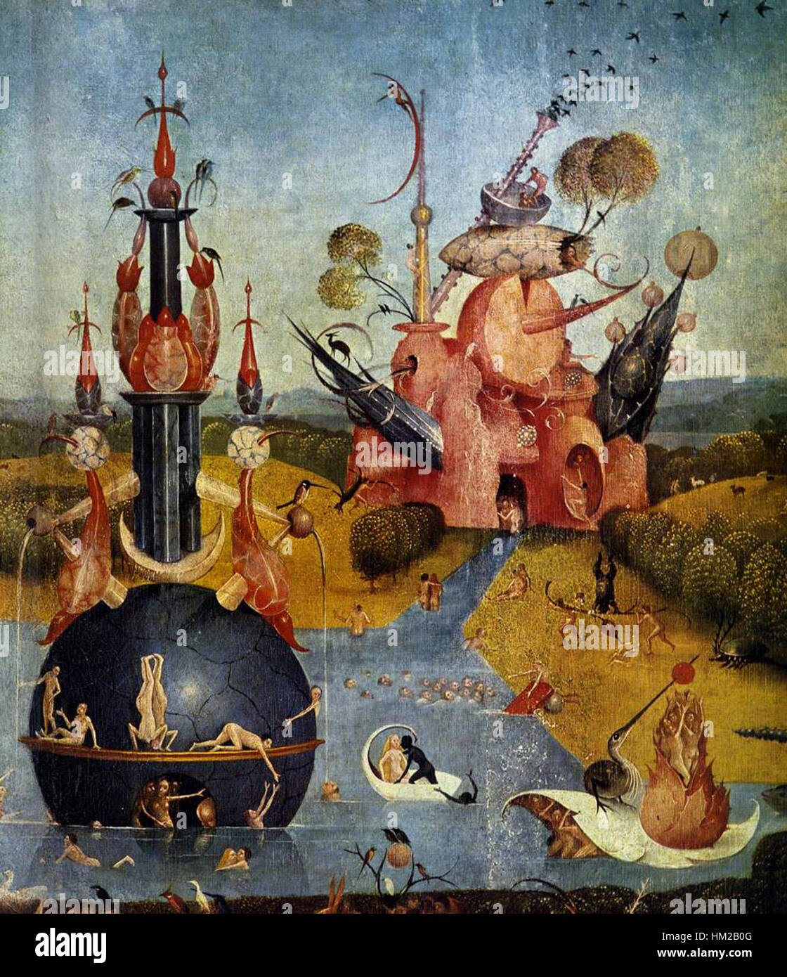 Hieronymus Bosch Triptych Of Garden Of Earthly Delights Detail