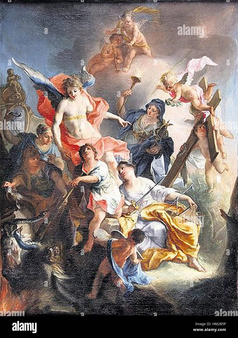 Holzer, Johann Evangelist - Der christliche Herkules - 1736 Stock Photo