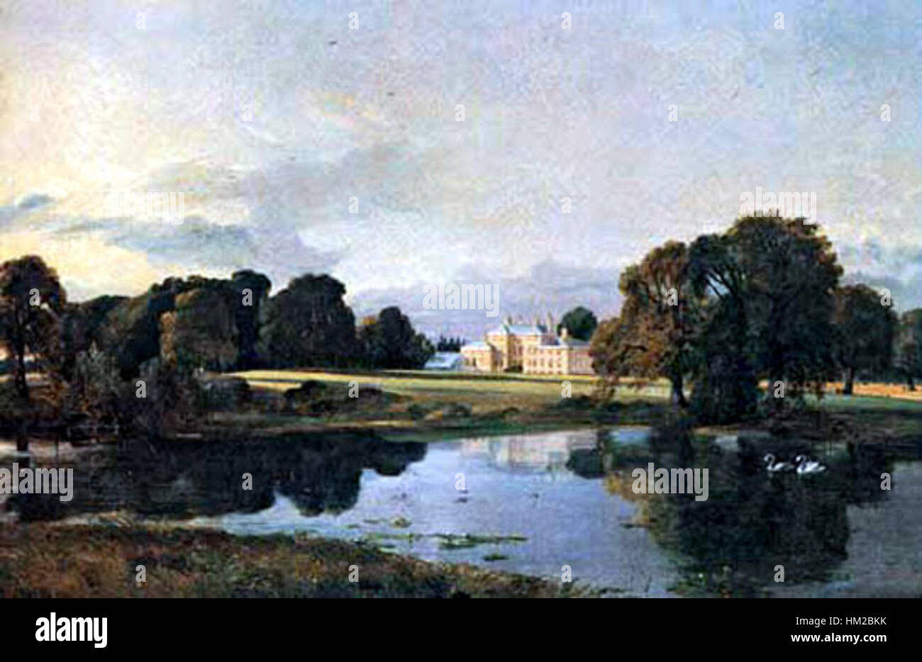John Constable - Malvern Hall, condado de Warwick, 1821 Stock Photo