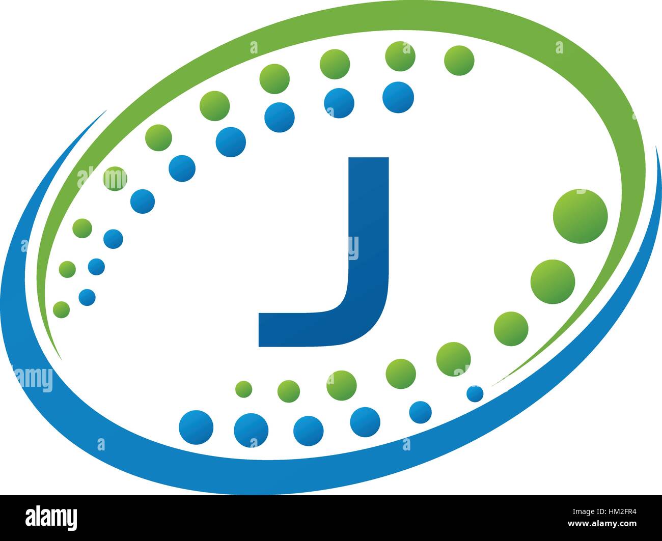 Health Infinity Motion Solution Initial J Stock Vector