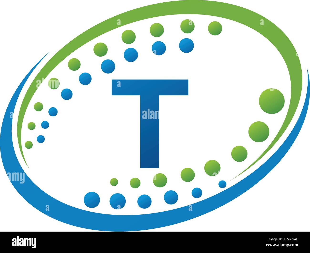 Health Infinity Motion Solution Initial T Stock Vector
