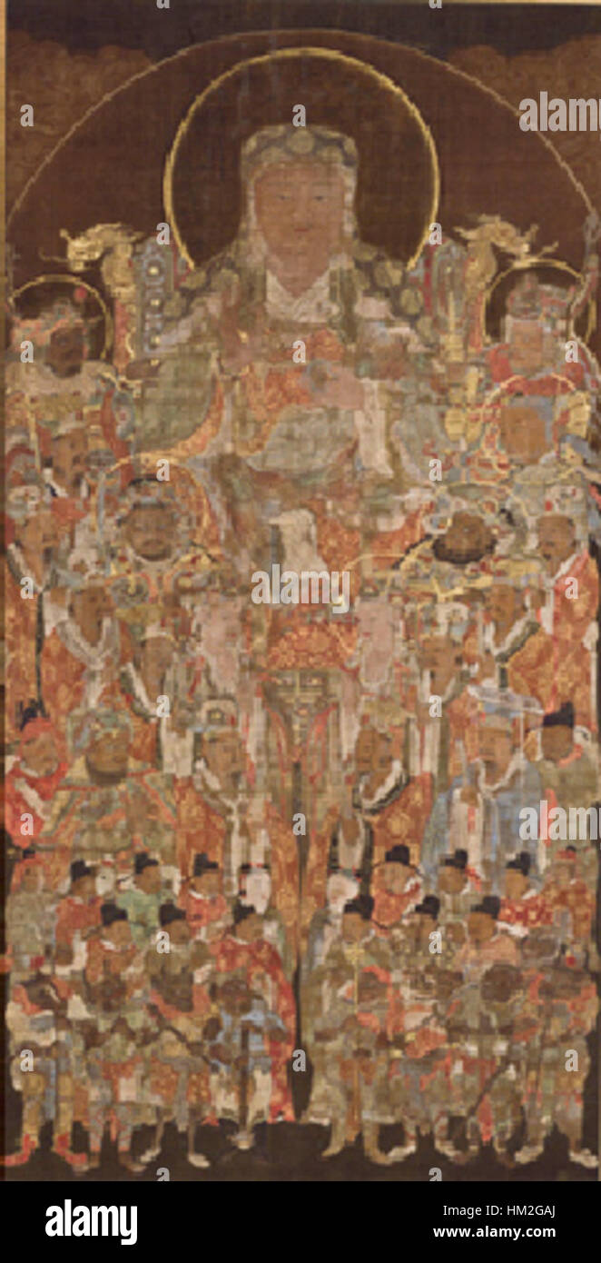 Ksitigarbha with Ten Kings of Hell (Kezoin Sagae Stock Photo Alamy