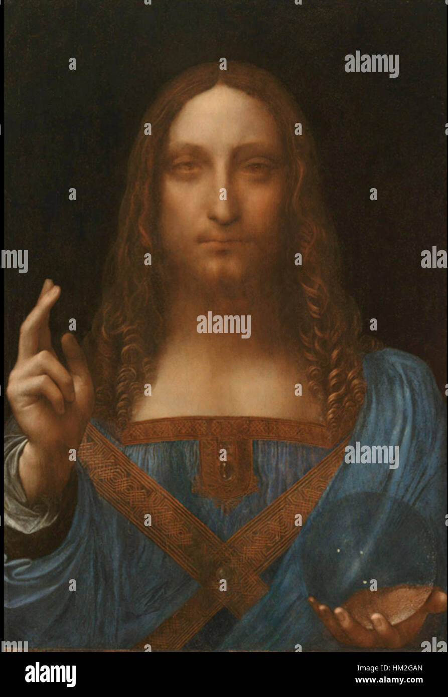 Biglietto D'arte Artery8 – Salvator Mundi Di Leonardo Da Vinci – Cartolina 17.5x12.5cm Con Busta, Interna Bianca