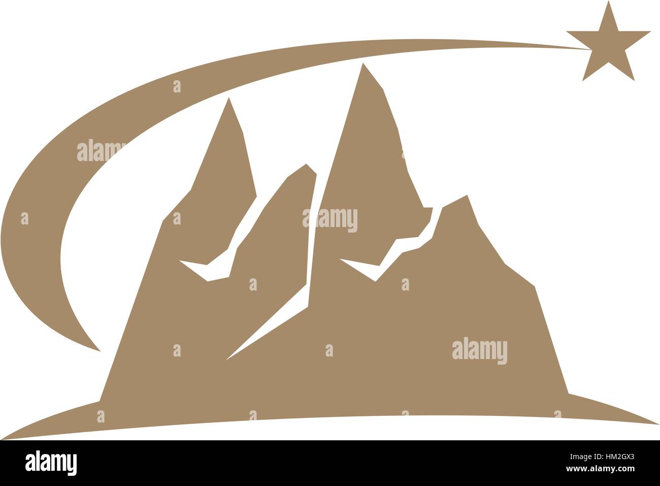 Mountain elevation sign Stock Vector Images - Alamy