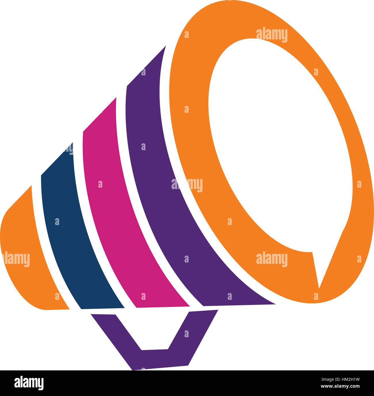 Megaphone shape Stock Vector Images Alamy