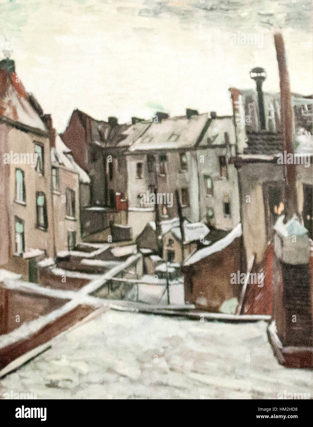 *Houses Seen from the Back – My Dream* is a thought-provoking painting that offers a unique perspective on everyday life. The painting presents a view of houses from behind, inviting viewers to explore themes of domesticity, perspective, and the passage of time. Stock Photo