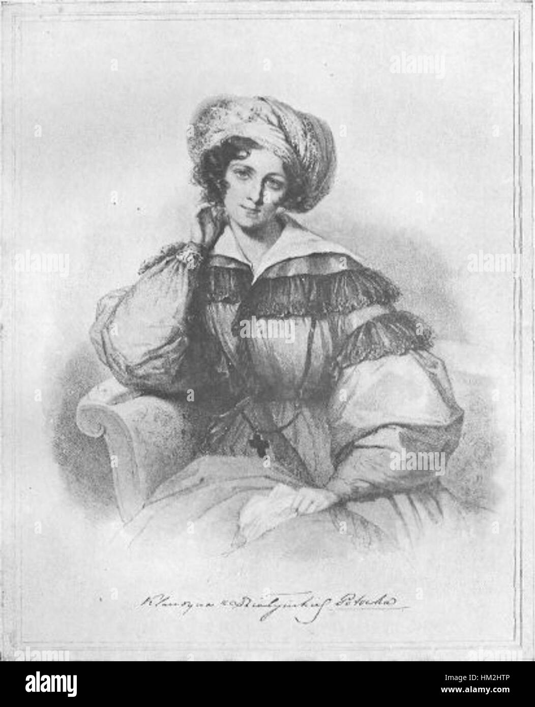 Klaudyna Potocka 1801-1836 Stock Photo