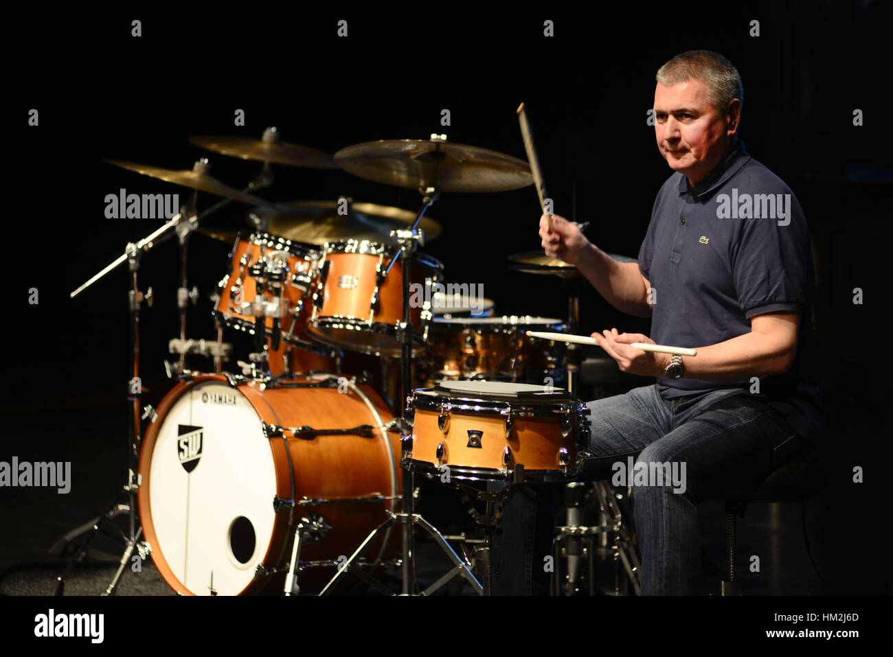 Famous drummer Steve White Stock Photo Alamy