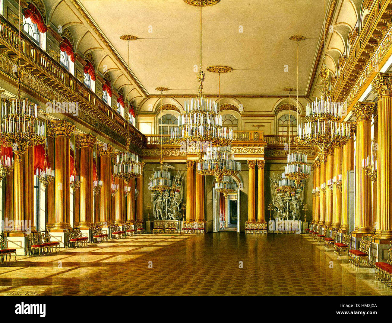Russia winter palace in st petersburg hi-res stock