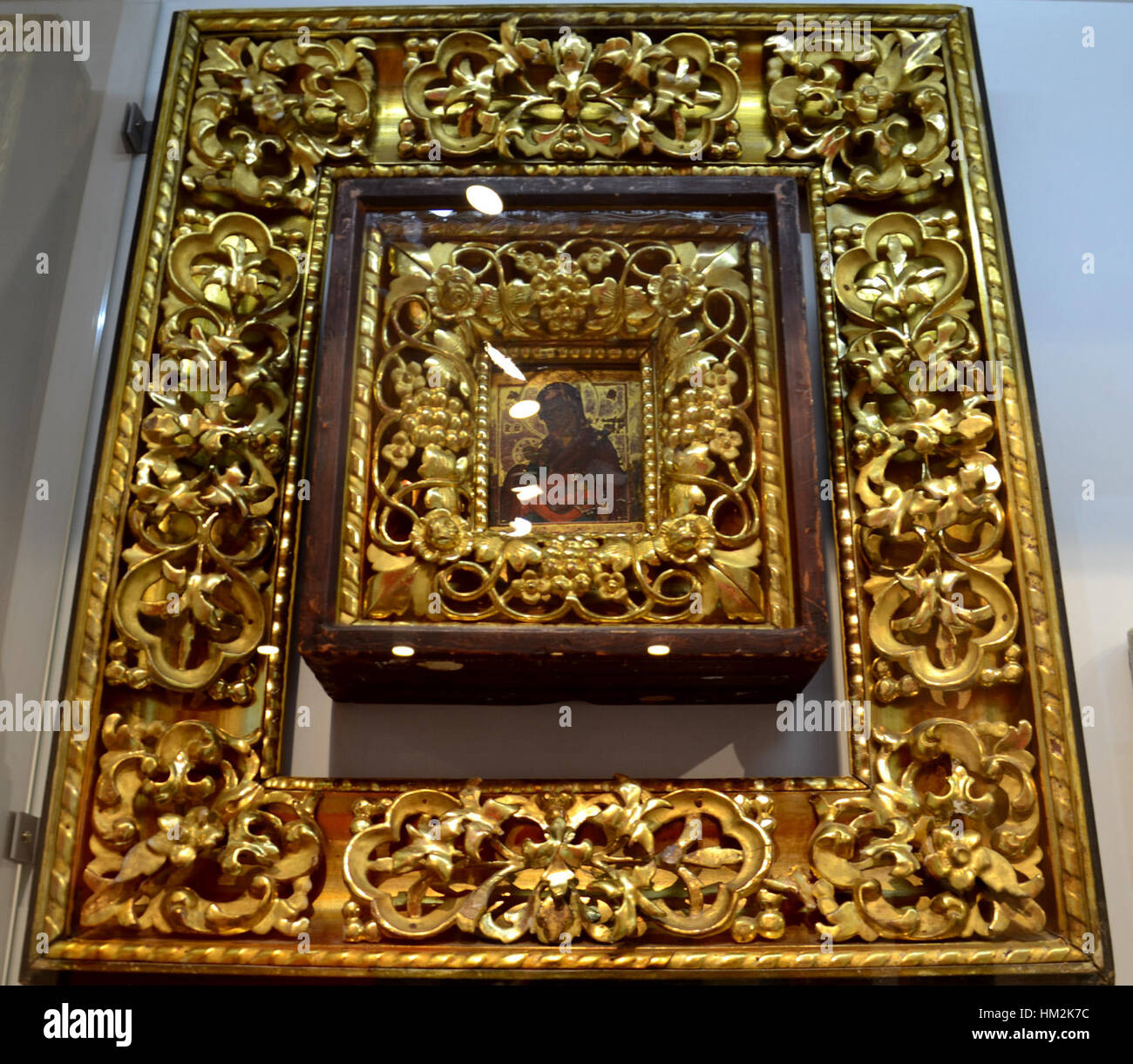 The Icon case at the Vetka Museum showcases traditional Russian ...
