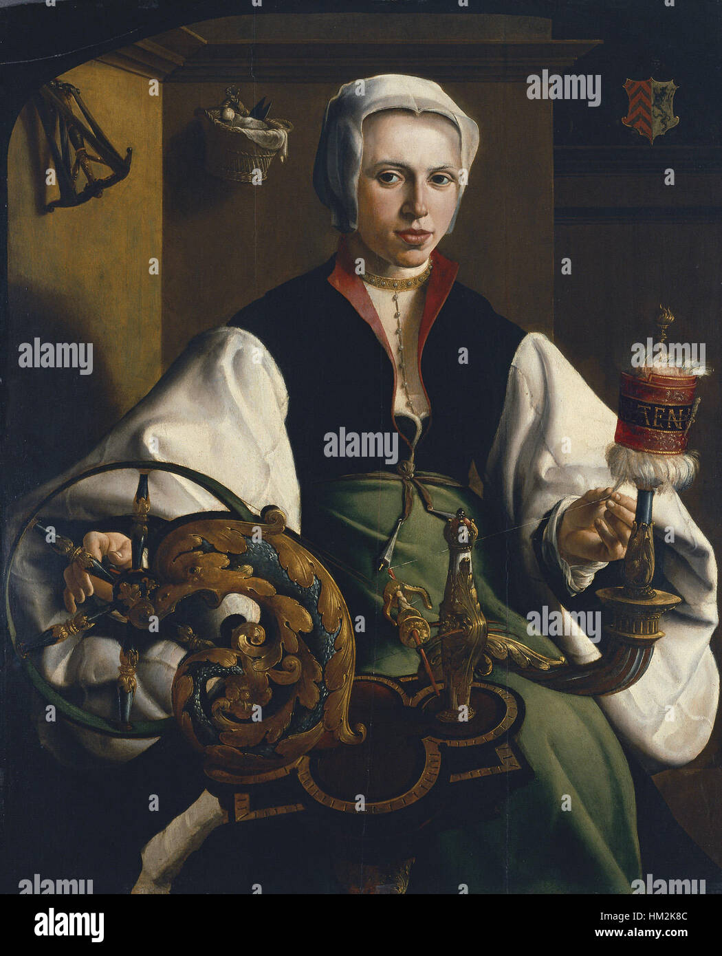A 16th-century oil painting by Maerten van Heemskerck, titled 'Portrait ...