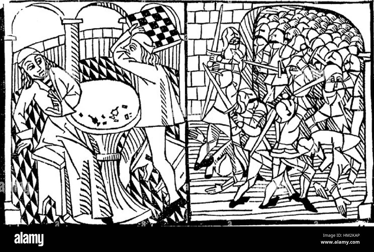 'Les quatre fils Aymon' is a historical work depicting the legendary ...