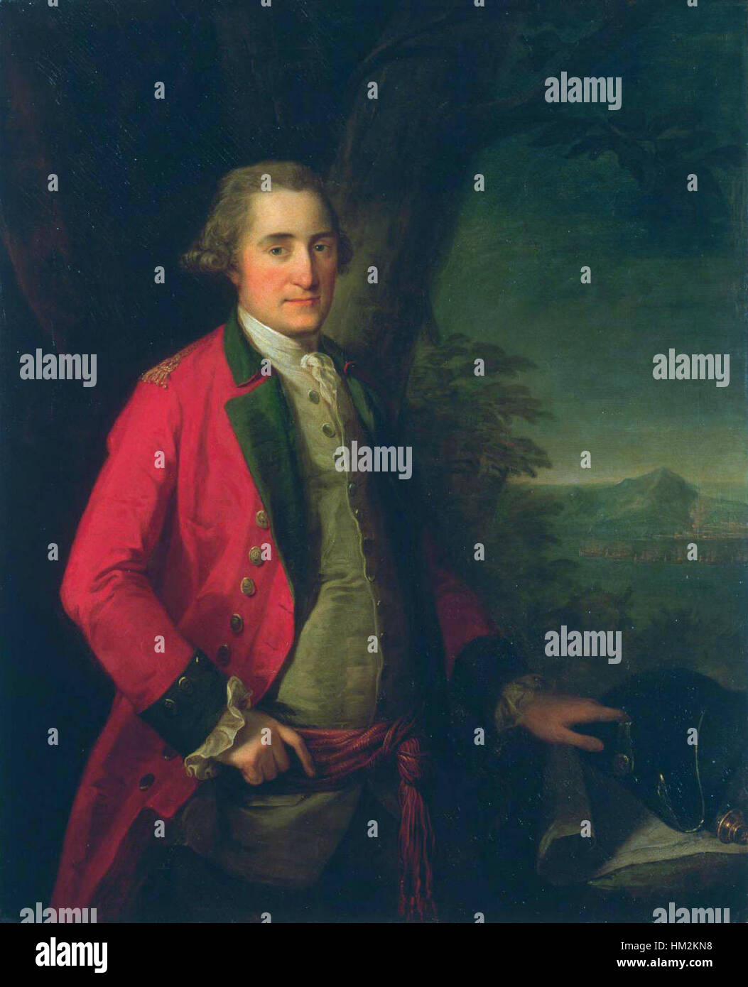 This portrait of *Lieutenant General James Cuninghame* by *Angelica ...
