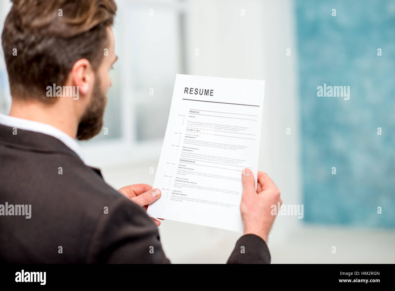 Recruiter resume hi-res stock photography and images - Alamy