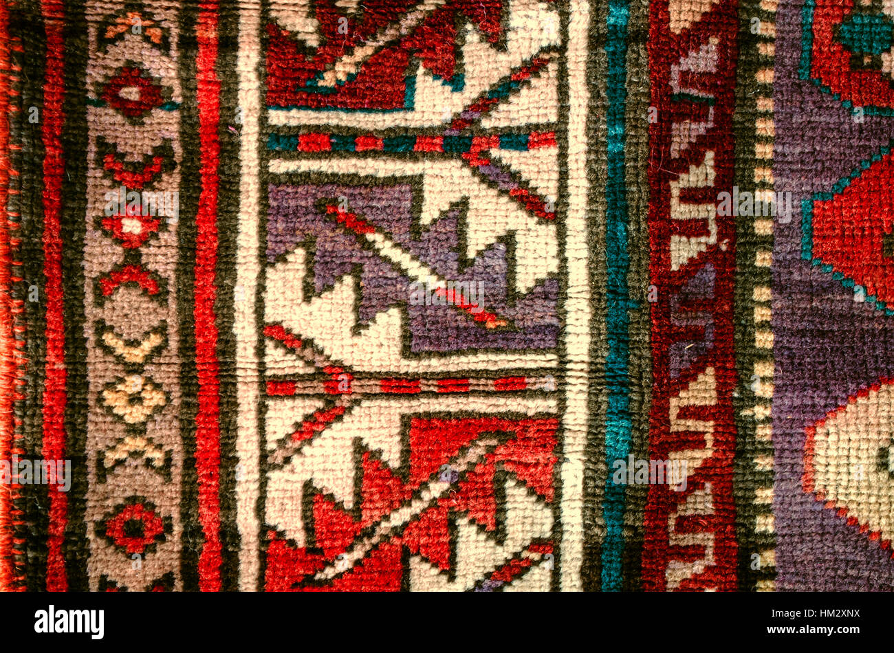 Folk Pattern Rug The sample with folk ethnic geometric patterns on the edge of rug Stock ...
