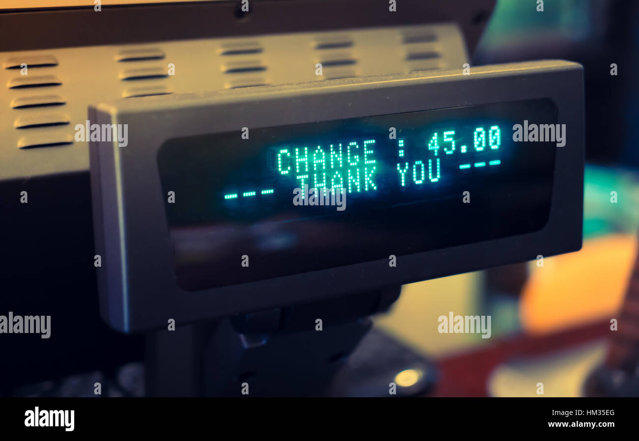 Electronic cash register ( Filtered image processed vintage effect