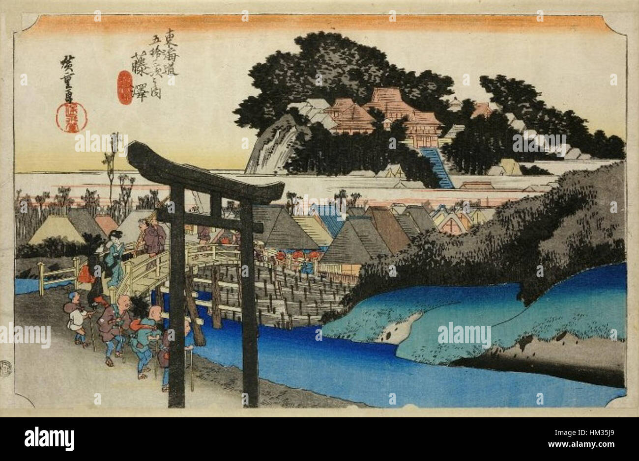 This print by Hiroshige is part of his renowned '53 Stations of the ...