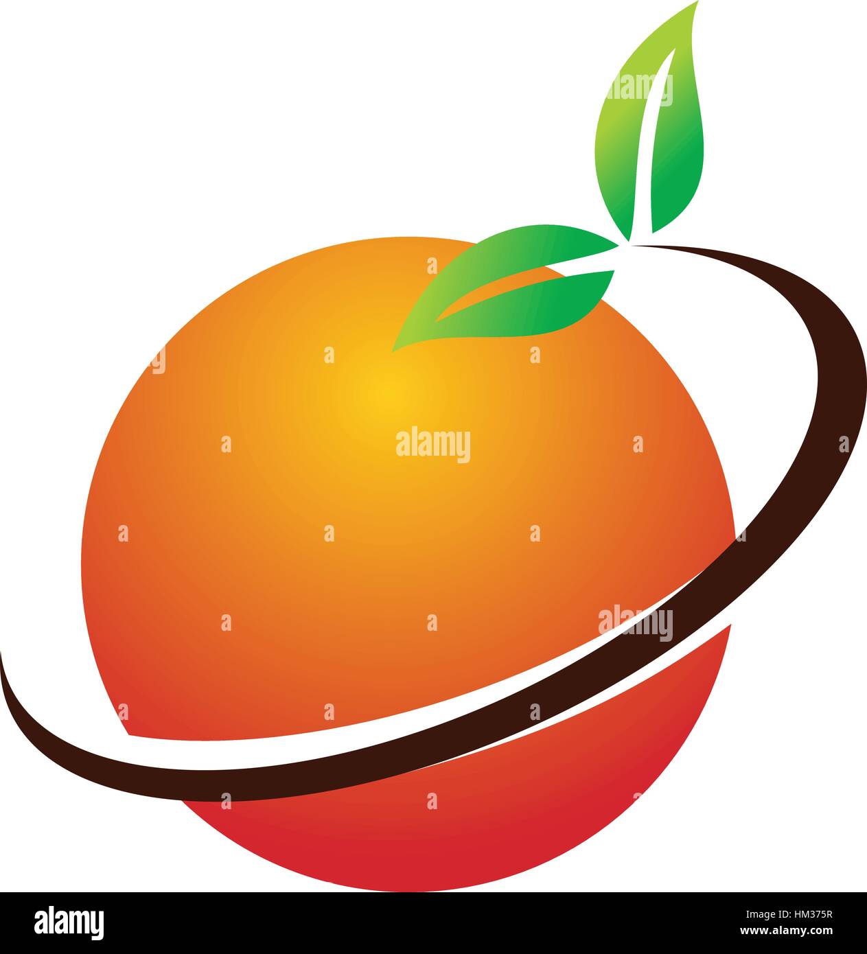 Orange fruit vector vectors Stock Vector Images - Alamy