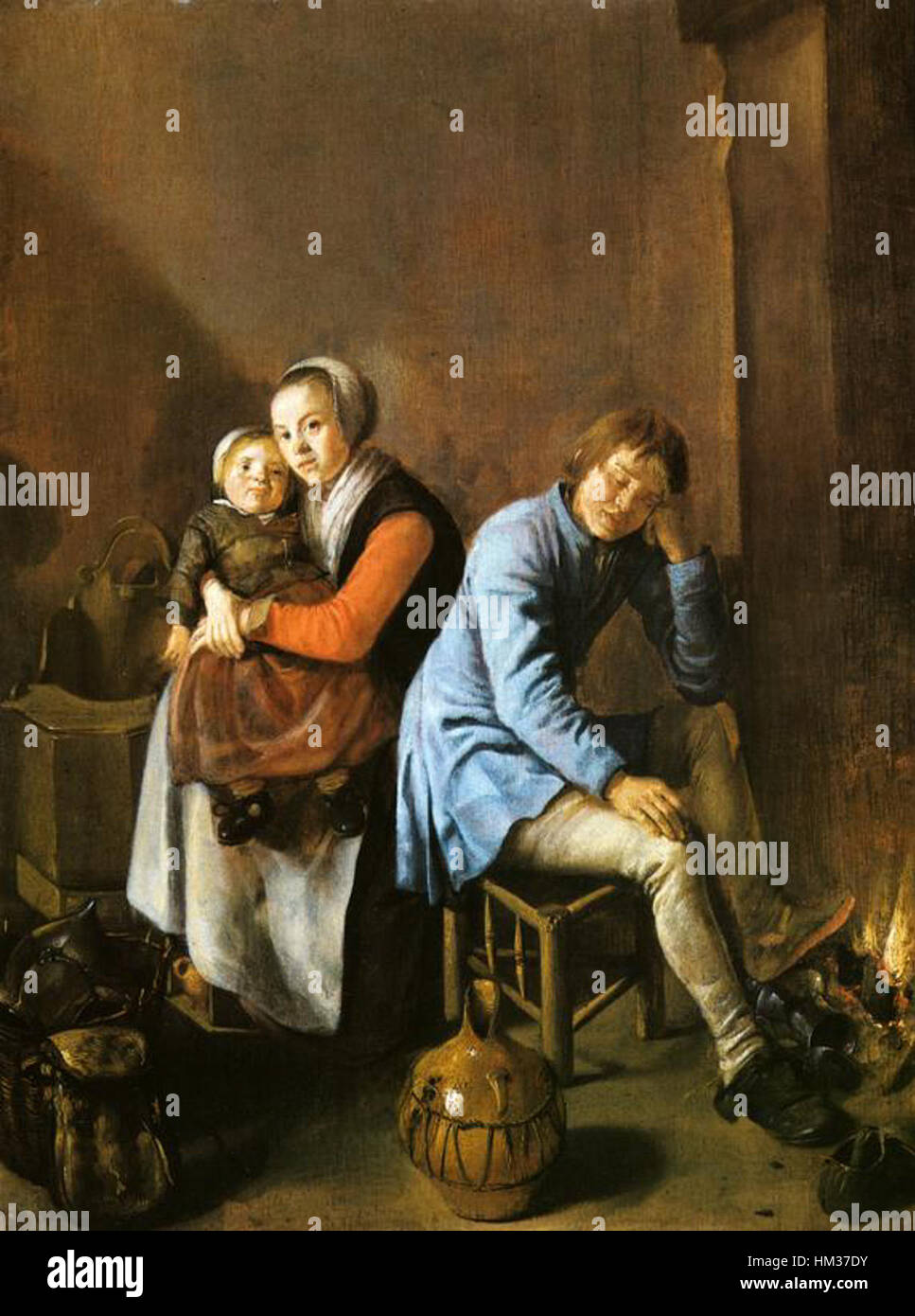 Judith Leyster a soldier's family Stock Photo Alamy