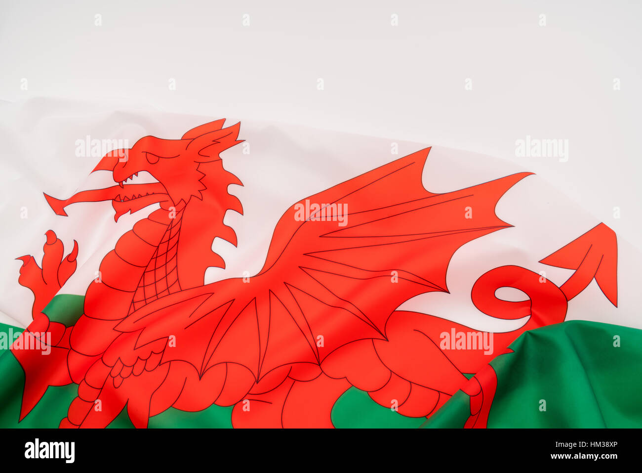 Flags of Wales Stock Photo - Alamy