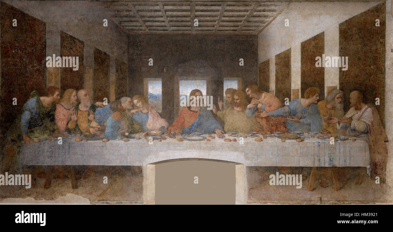 The last supper by leonardo da vinci hi-res stock photography and