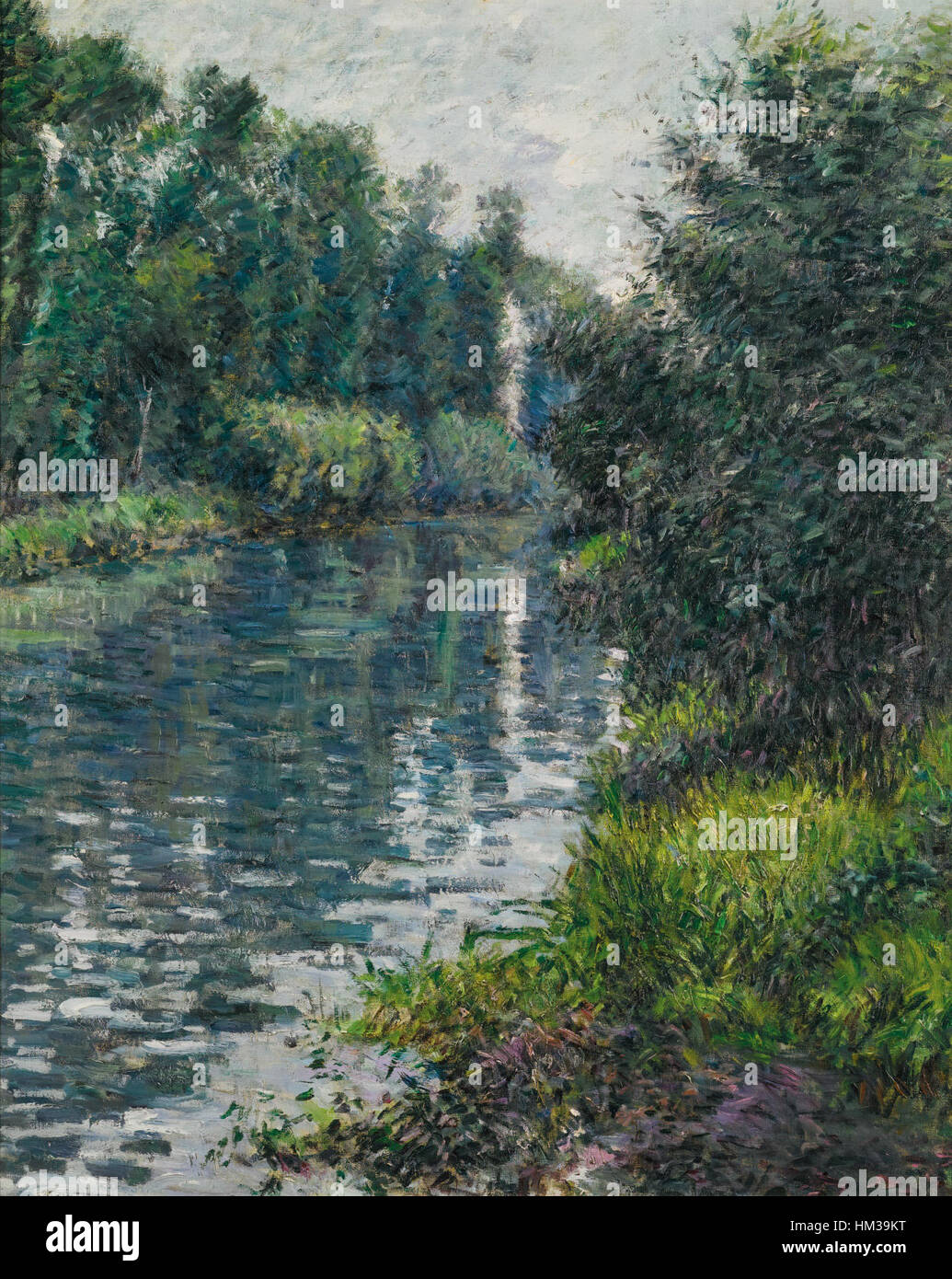 Gustave Caillebotte - Le petit bras de la Seine, Argenteuil Stock Photo ...