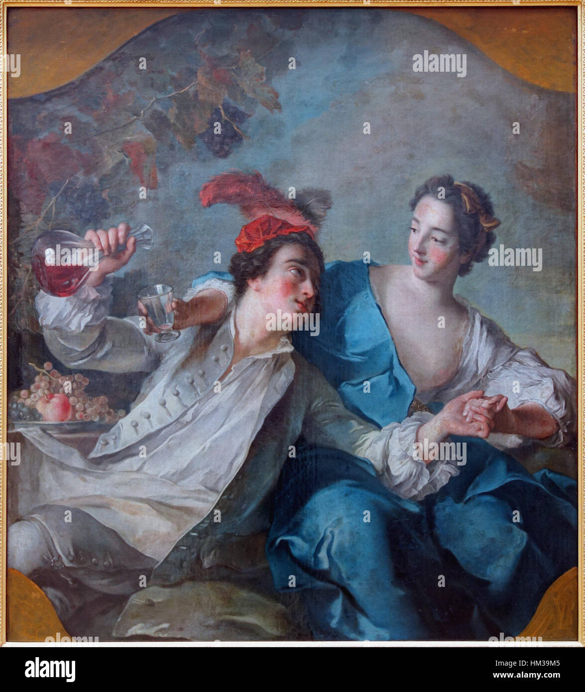 'Lille PdBA Nattier Scene Galante' is an 18th-century Rococo painting ...
