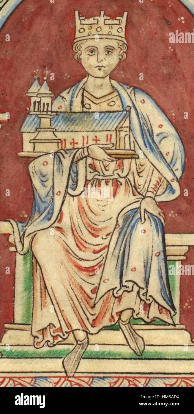 Henry I, King of England (British Library MS Royal 14 C VII, folio 8v
