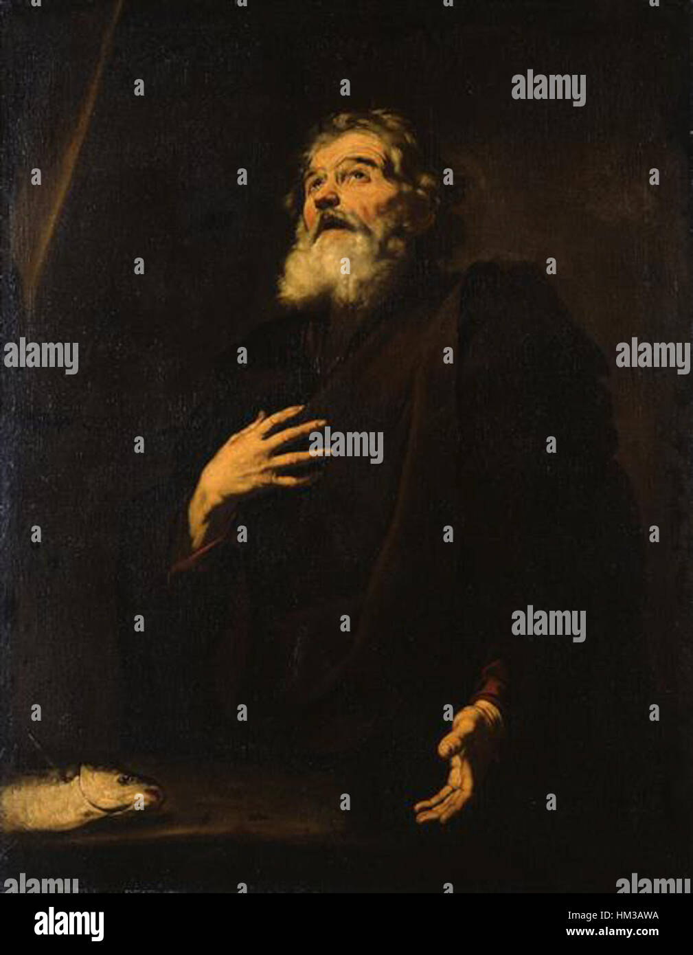 'Hl. Andreas' is a 17th-century painting attributed to Jusepe de Ribera ...