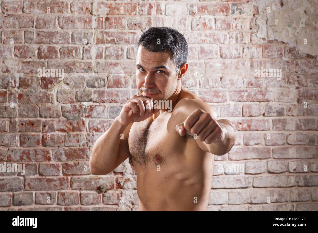 Boxing concept. Closeup boxer fist. Focus on the hand Stock Photo - Alamy