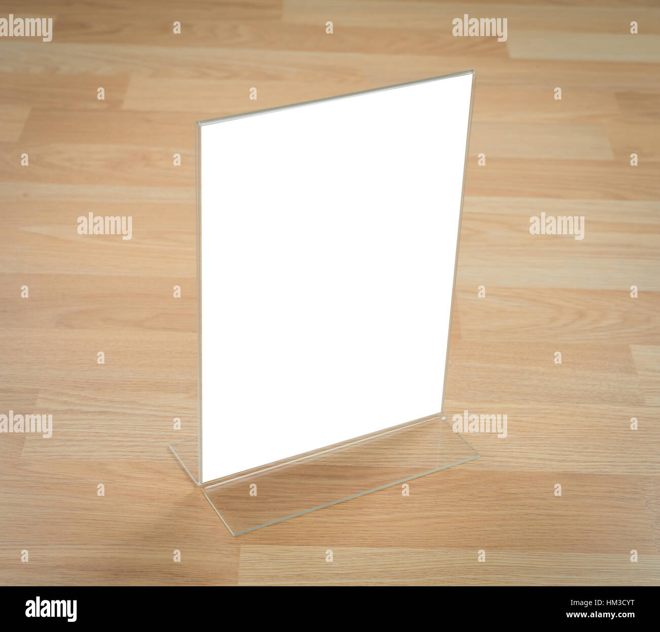 Transparent Acrylic Table Stand Menu Holder Stock Photo Alamy