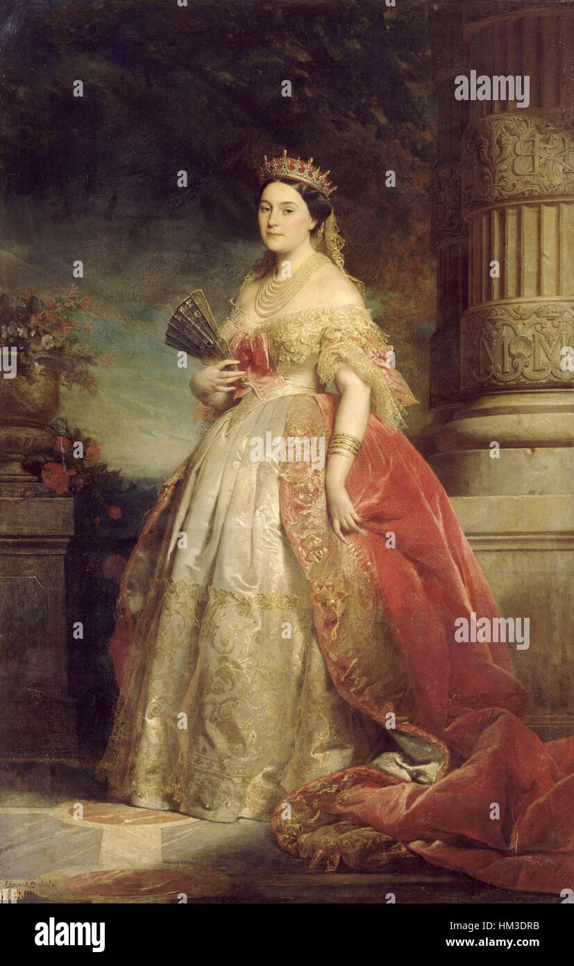 La princesse Mathilde (1820-1904) par Dubufe en 1861 Stock Photo