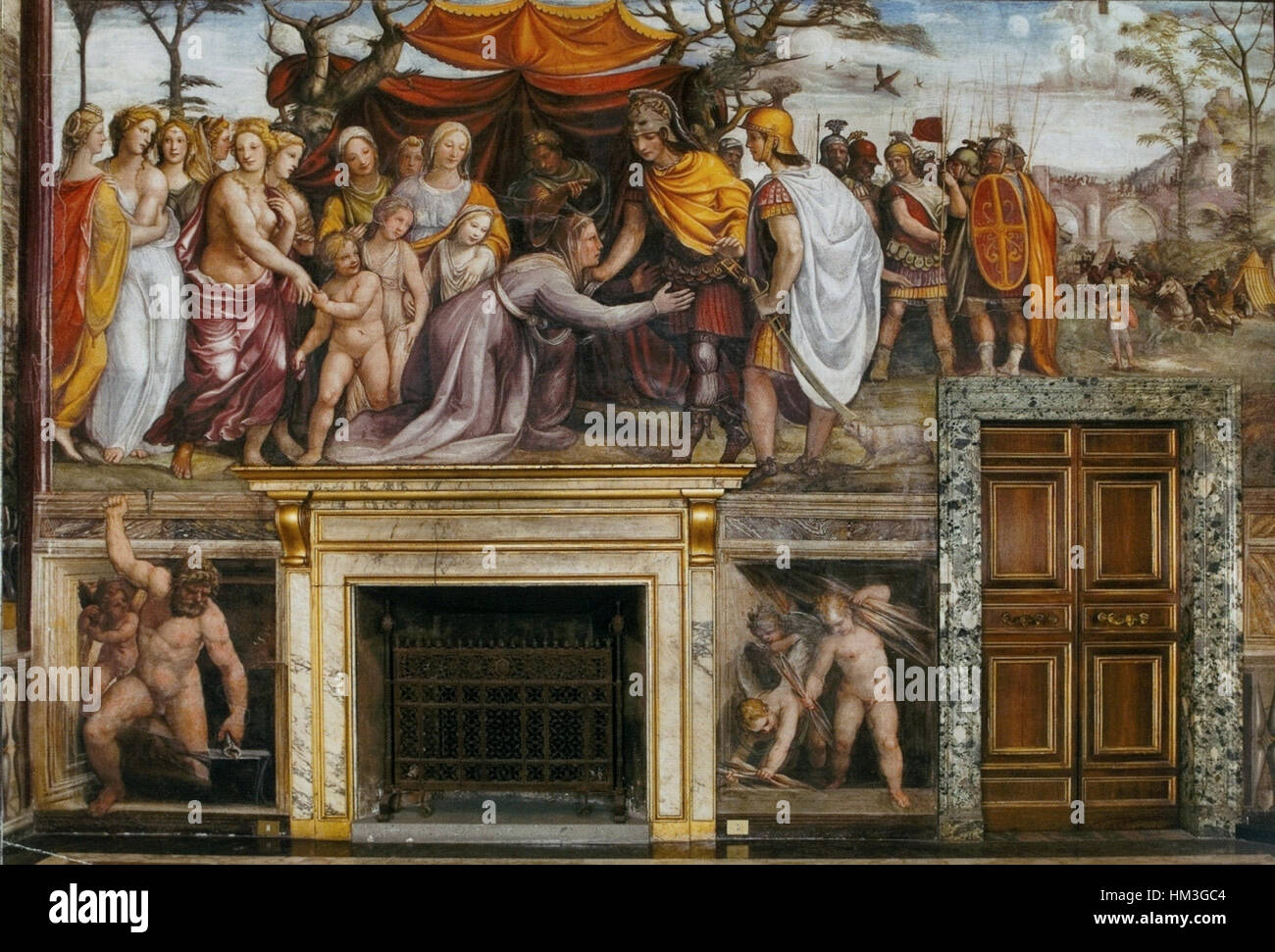 Il Sodoma. Villa Farnesina fresco 2 Stock Photo