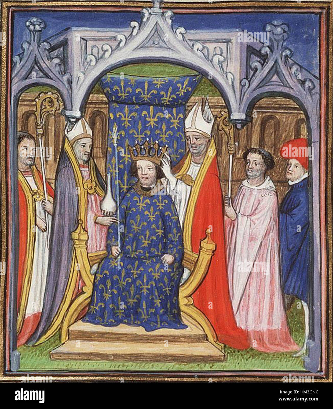 Jean II crowned king of France Stock Photo Alamy