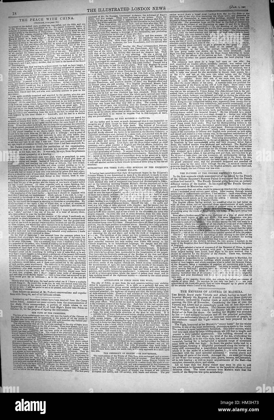 ILN 1861, p. 18 Stock Photo