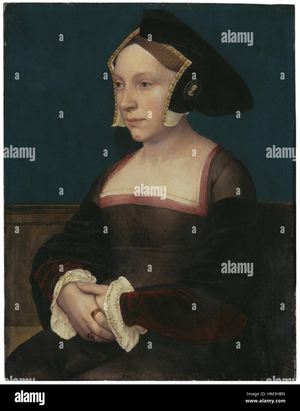 Hans Holbein the Younger - Unknown English Lady (Oskar Reinhart Collection) Stock Photo