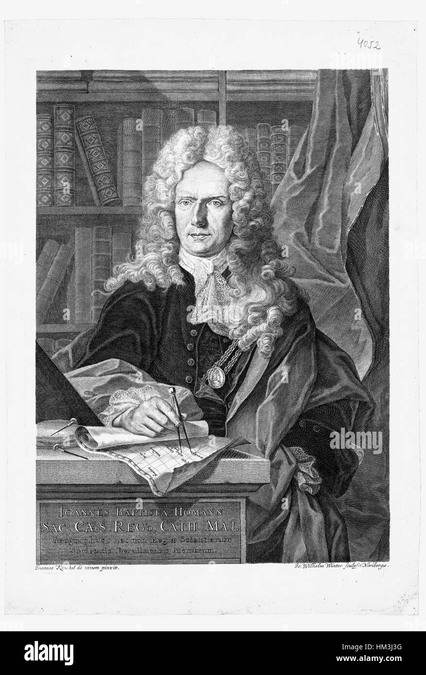 Homann, Johann Baptist (1664-1725) Stock Photo
