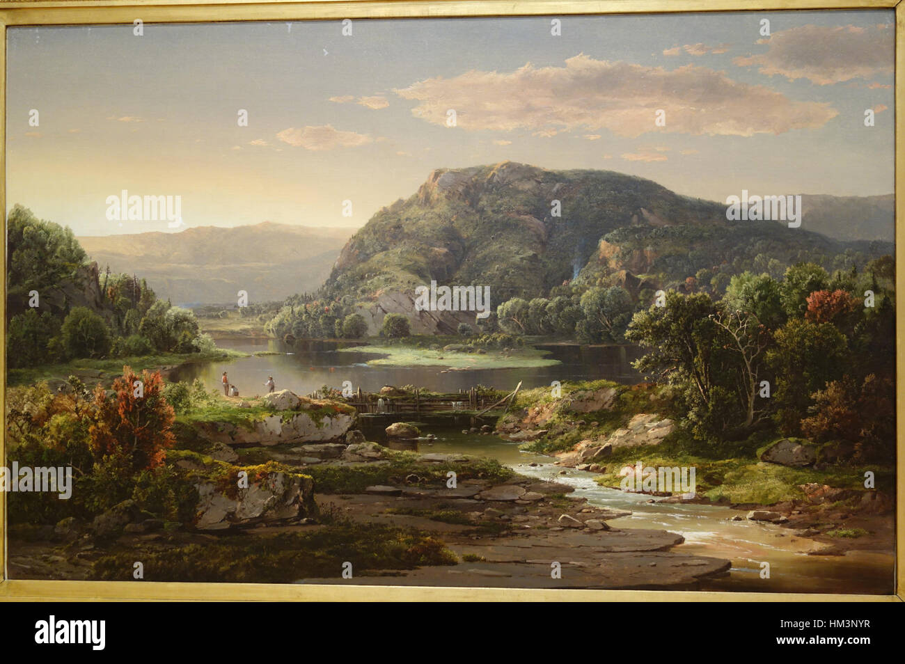 Landscape by William Louis Sonntag, after 1857, oil on canvas - Chazen Museum of Art - DSC02158 Stock Photo