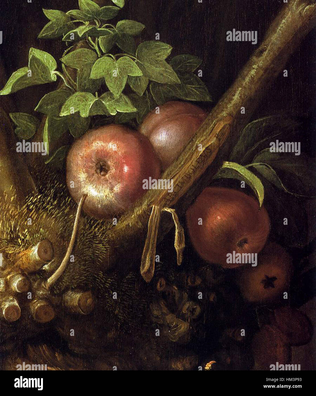 Giuseppe Arcimboldo - The Four Seasons in one Head (detail) - WGA00821 Stock Photo