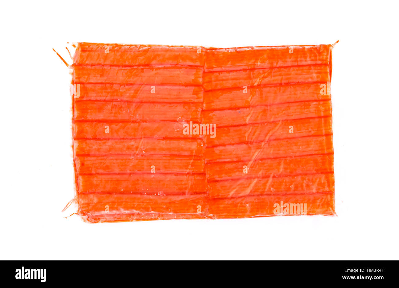 Crab stick isolated on white background Stock Photo Alamy