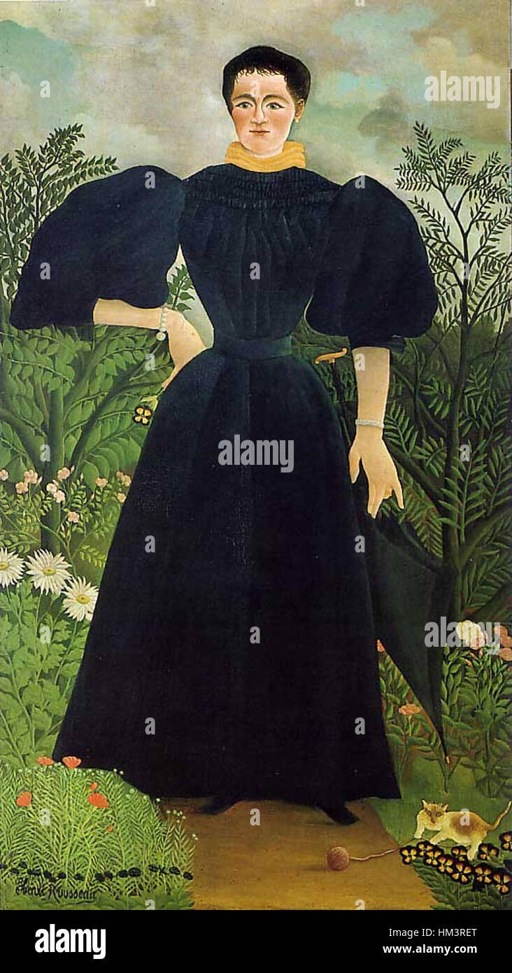 Victoria Rousseau Henri Rousseau - Portrait of a Woman (1895-97 Stock Photo - Alamy