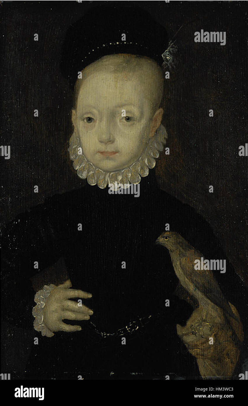 James VI as a boy (Arnold Bronckorst) Stock Photo