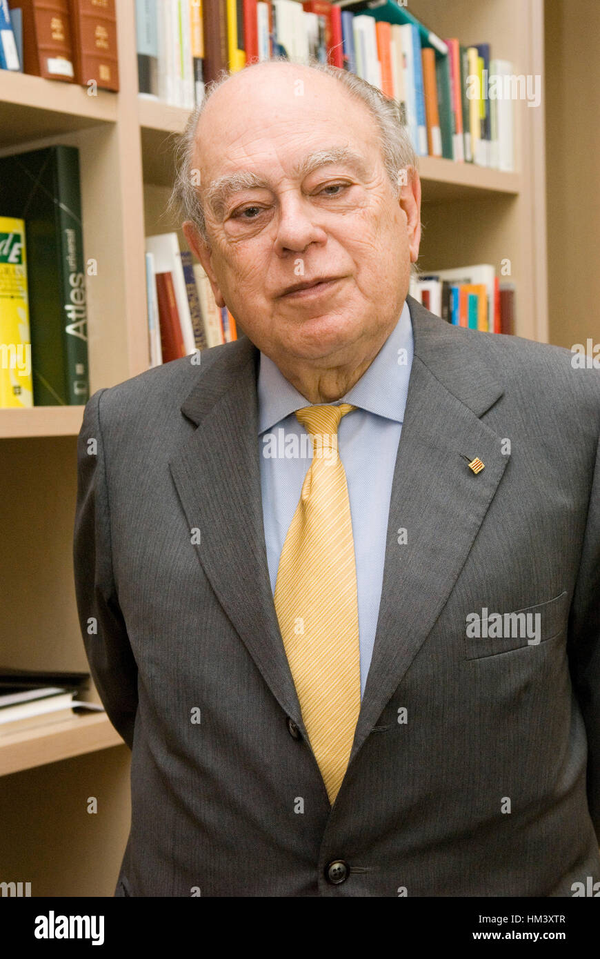 Jordi Pujol i Soley (born 9 June 1930) is a Catalan politician who was the leader of the party Convergència Democràtica de Catalunya (CDC) from 1974 t Stock Photo