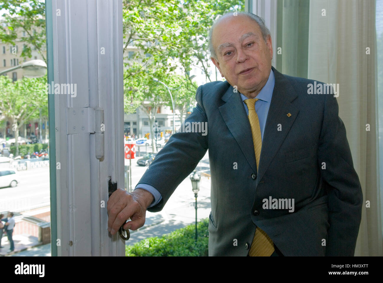 Jordi Pujol i Soley (born 9 June 1930) is a Catalan politician who was the leader of the party Convergència Democràtica de Catalunya (CDC) from 1974 t Stock Photo