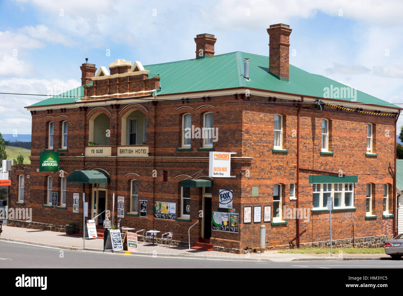 The British Hotel, Deloraine, Tasmania Stock Photo