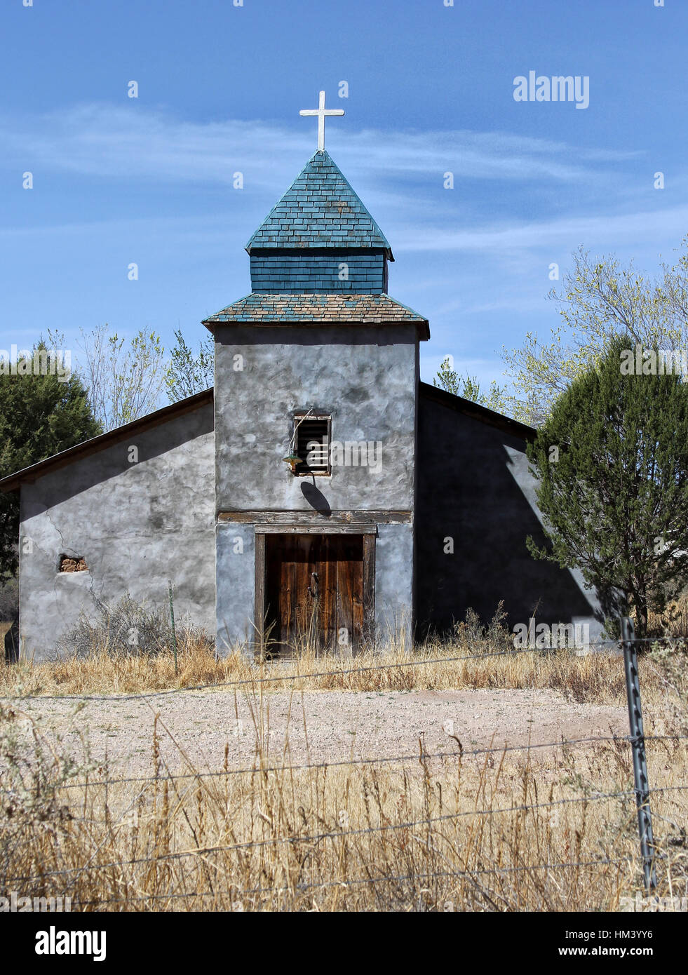 Once lovely and inspiring, but now abandoned church in San Patricio New