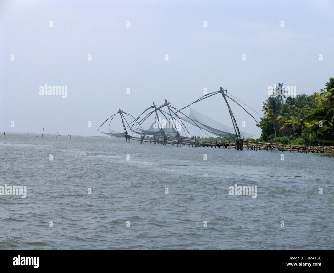 Chinese fishing nets. Cochin, Kerala, India Stock Photo Alamy