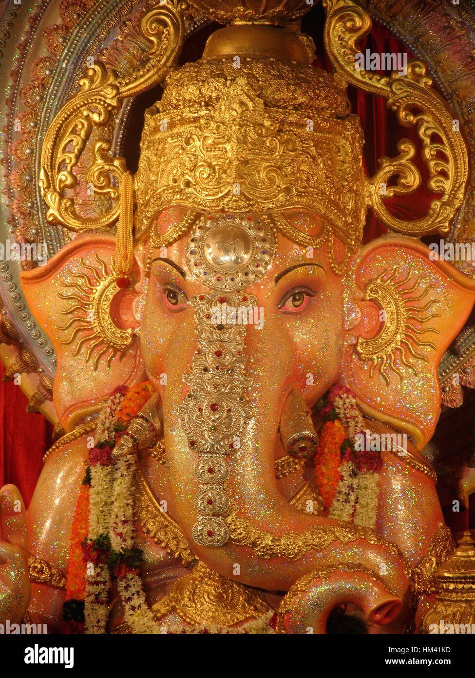 Statue of Lord Ganesh worshipped in Maharashtra during Ganesh festival ...